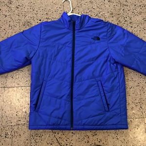 Blue north face puffer jacket MENS LG